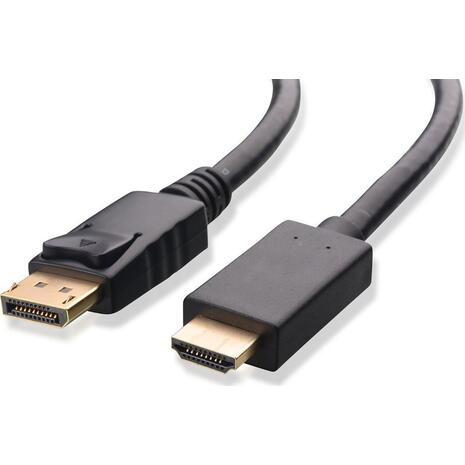 Καλώδιο POWERTECH DisplayPort σε HDMI CAB-DP027 1080p, CCS, 2m, μαύρο